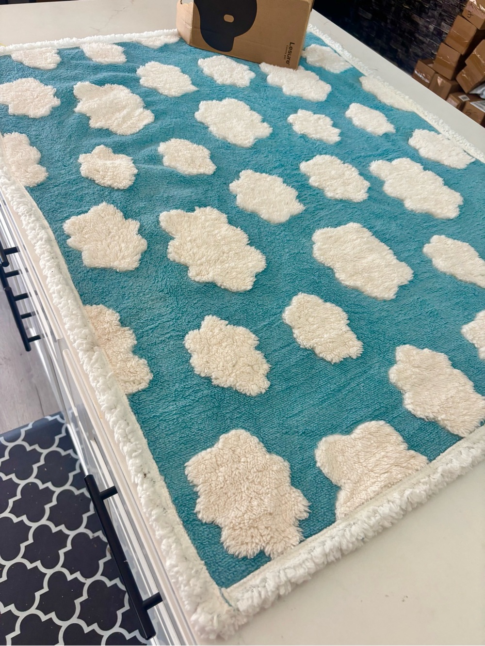 WATERPROOF BLUE CLOUDS PET BLANKET